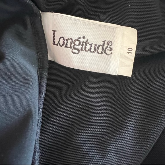 4/$24 Longitude Black with‎ Gold Shimmer V-Neck One Pierce Swimsuit - Picture 8 of 10